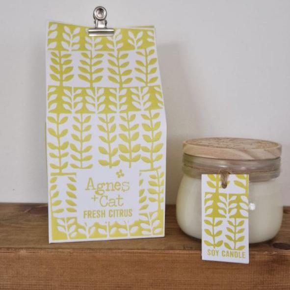 Front package detail 100% Soy Wax Fresh Citrus