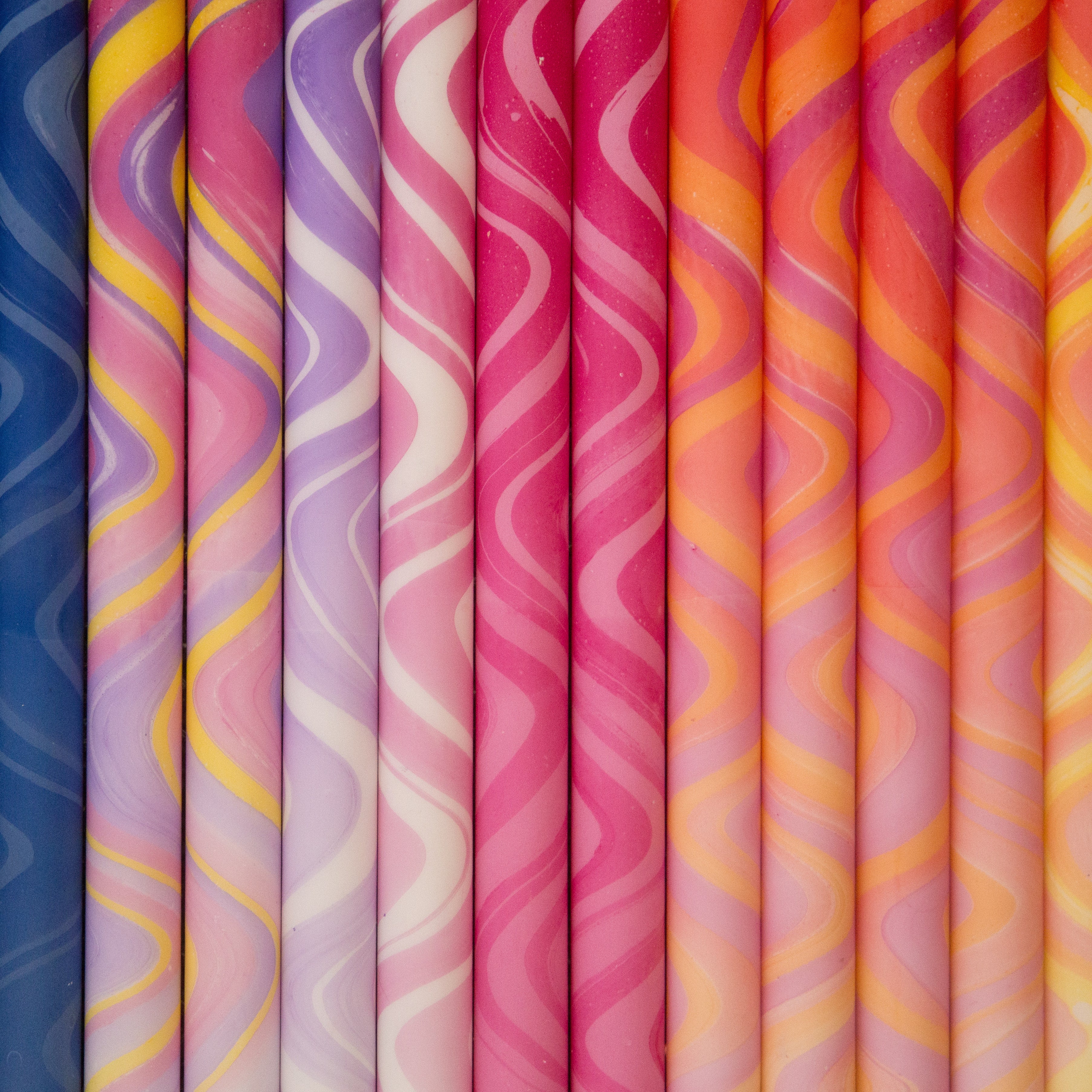 Nordtrice 100% Natural Wax Marble 30cm Long Taper Candles