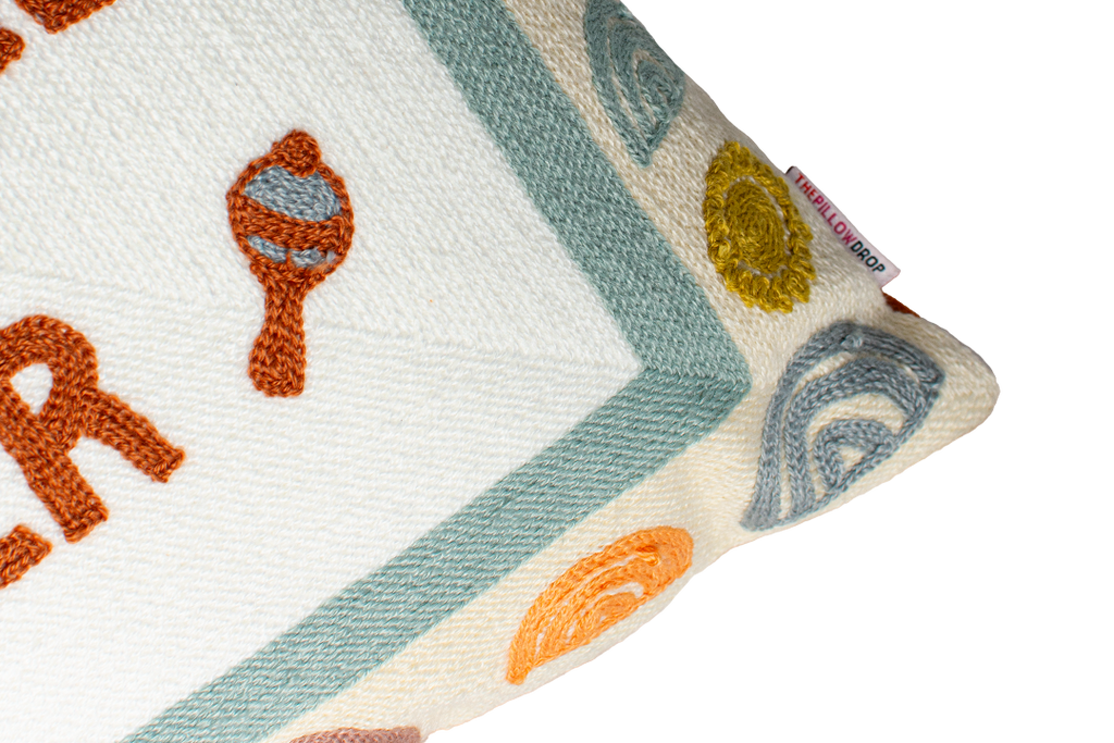 Pillow Drop 'Nobody Puts Baby In The Corner' Needlepoint Scatter Cushion