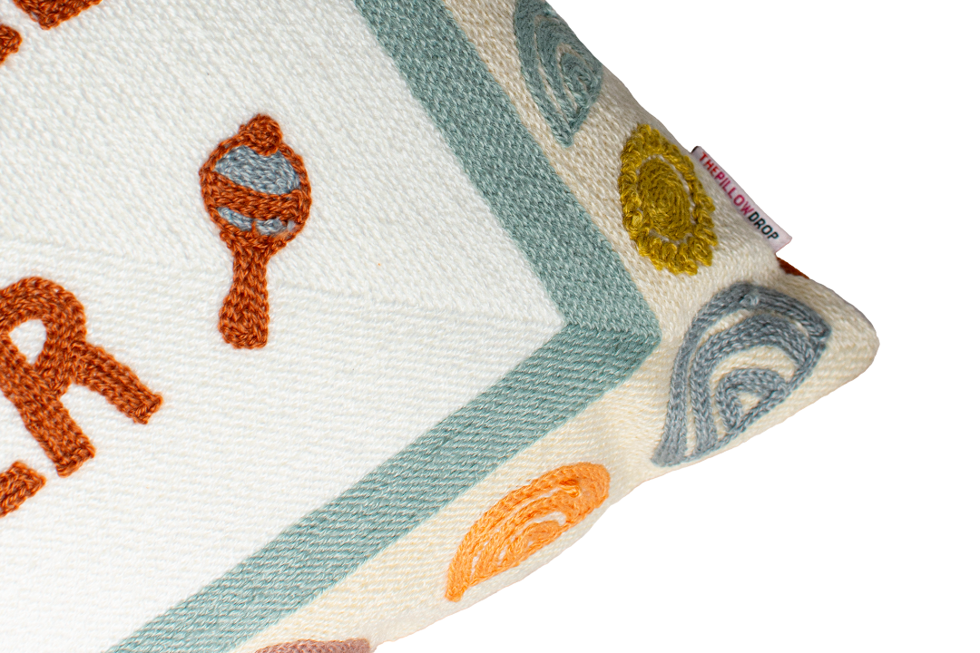 Pillow Drop 'Nobody Puts Baby In The Corner' Needlepoint Scatter Cushion