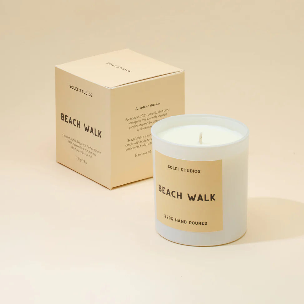 Solei Studios 100% Soy Wax Jar Candle Scented Pink Skies