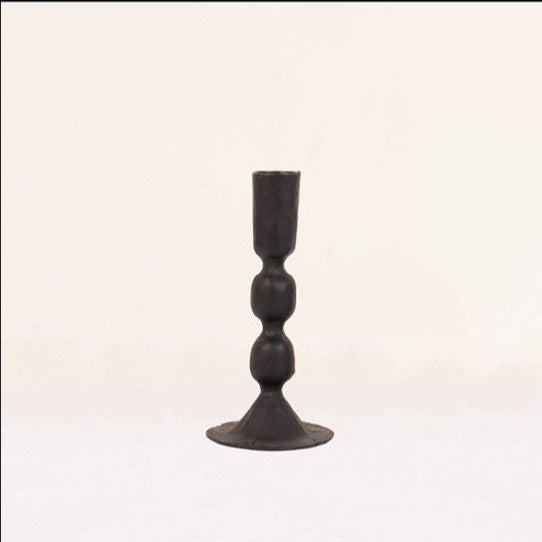 Large 100% Iron candle holder from Bohemia Design an independant homeware brand showing a product shot 