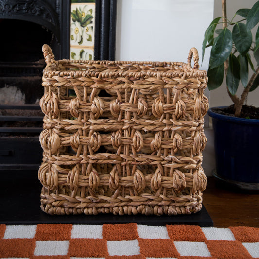 Bloomingville Marnie Square Handwoven Basket