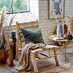 Bloomingville Woolen Cushion in Turin Green