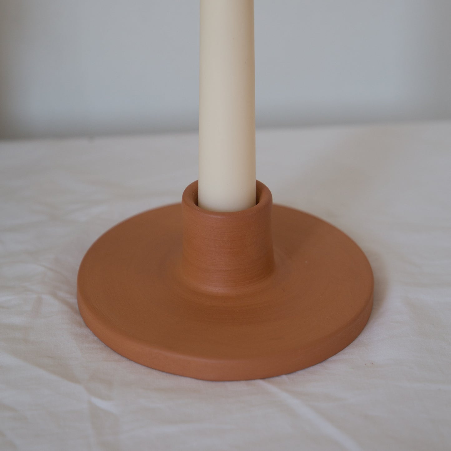 Roca Caus Handmade Terracotta Candle Holder