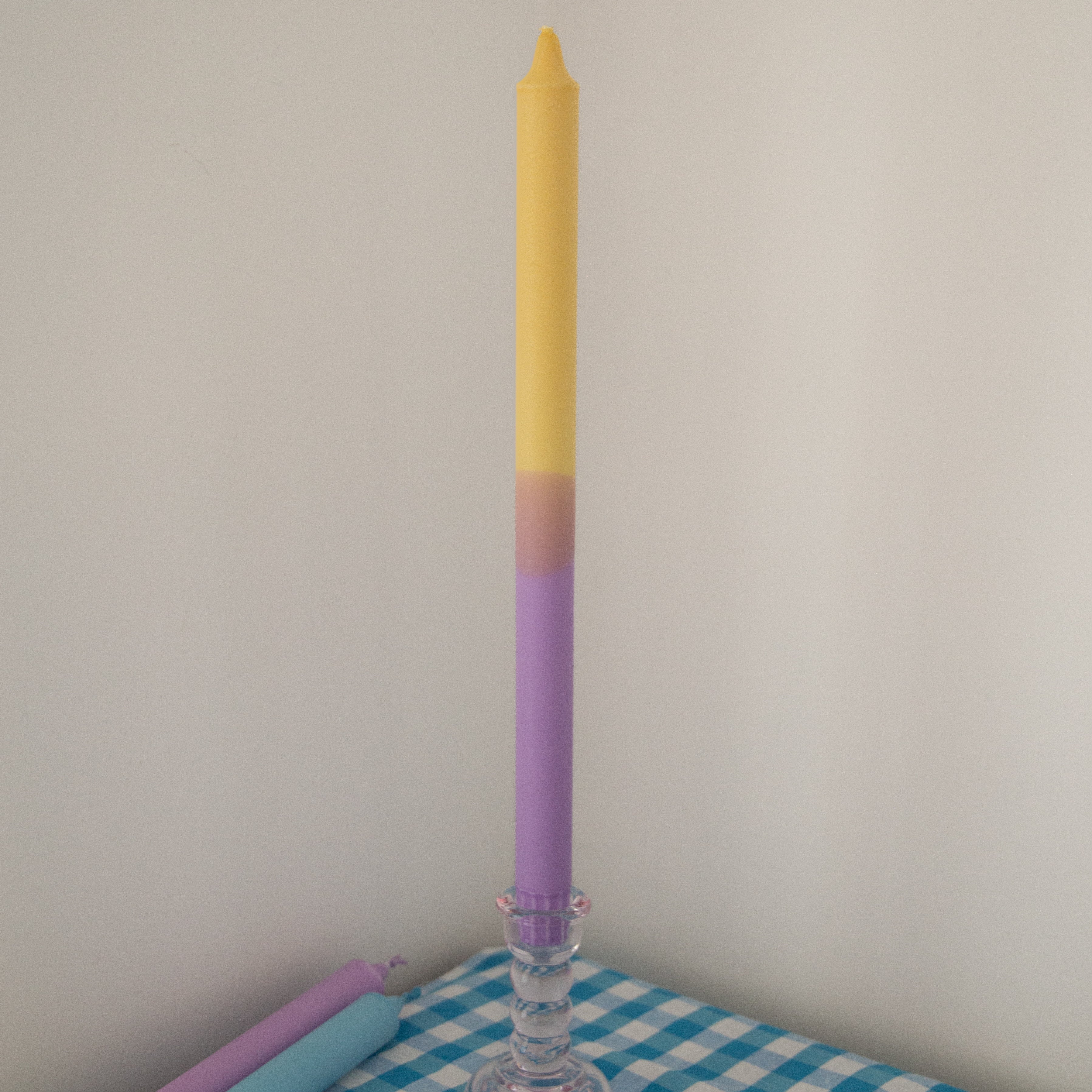 Nordtrice Rainbow 100% Natural Wax 30cm Long Taper Candles