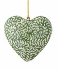 Bloomingville Cassidy Paper Mache Christmas Heart Ornament