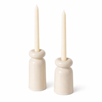 Roca Caus Handmade Ceramic Candle Holder in Cream