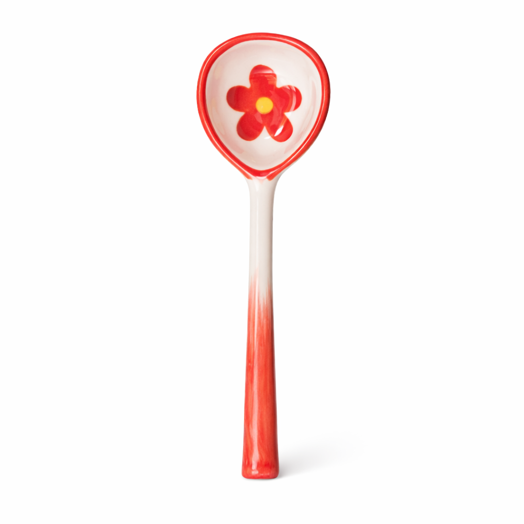 Homerly Ceramic Long Handle Soup Spoon