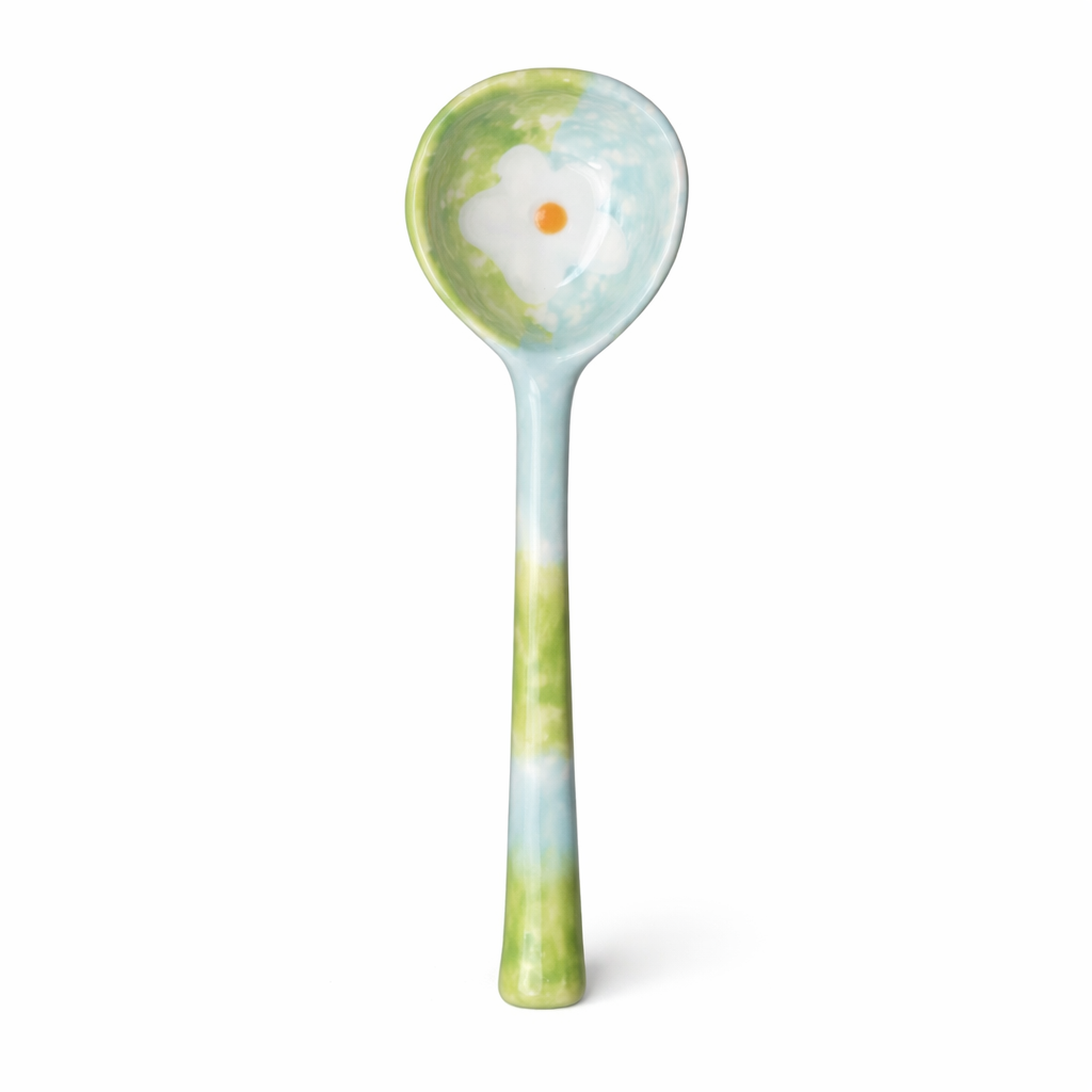 Homerly Ceramic Long Handle Soup Spoon