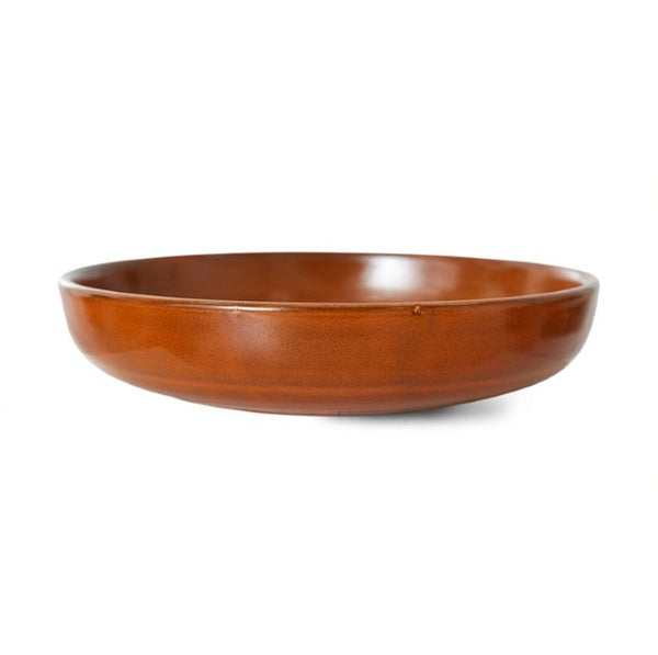 HKLIVING Chef Ceramics: Deep Plate in Burnt Orange
