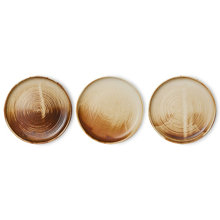 HKLIVING Chef Ceramics: Dinner Plate in Cream Brown