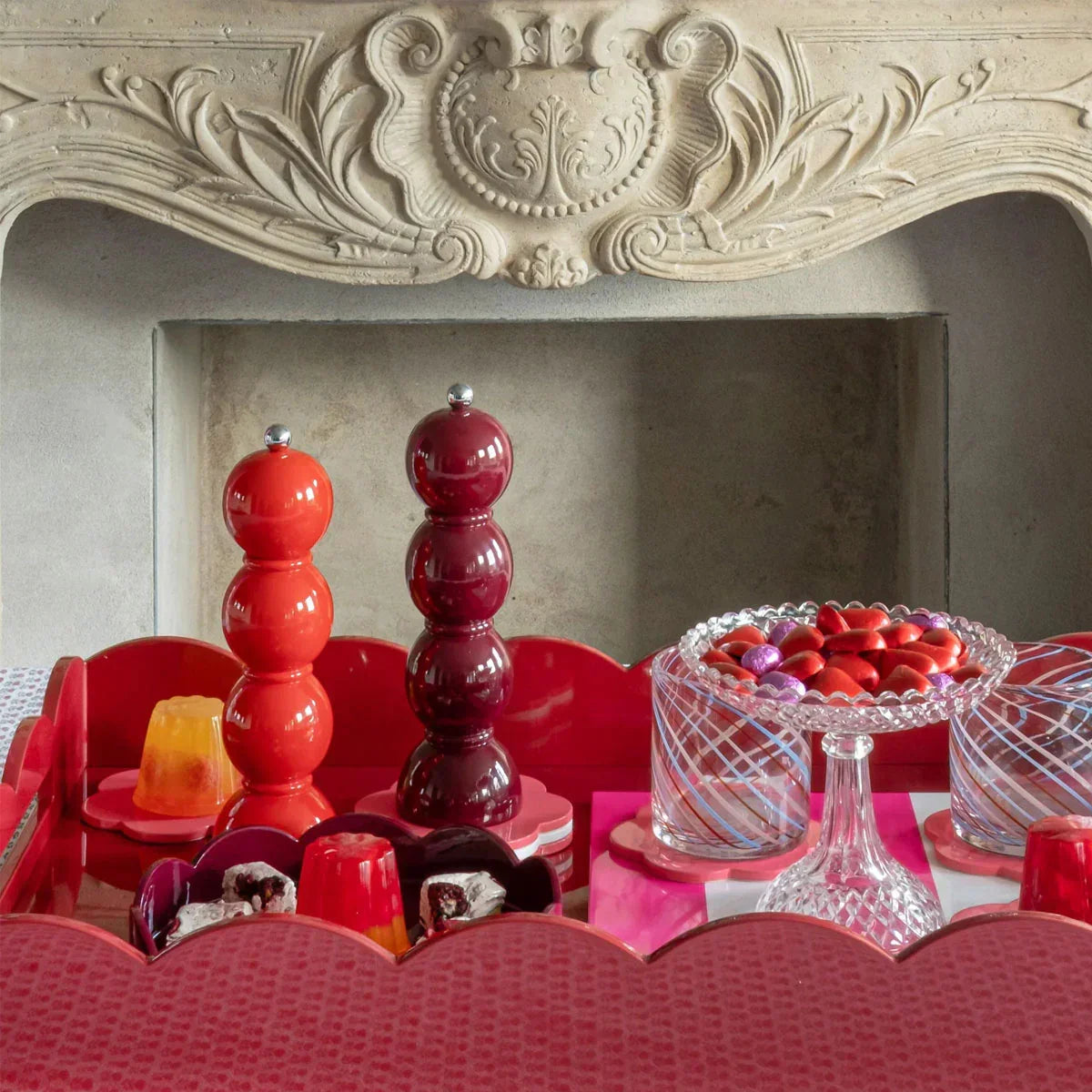 Addison Ross Bobbin Salt & Pepper Grinder in Orange