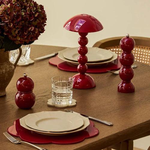 Addison Ross Bobbin Salt & Pepper Grinder in Cherry Red