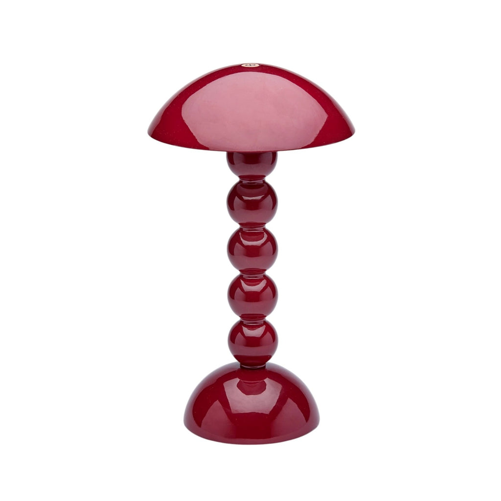 Addison Ross Bobbin Lacquer LED Rechargeable Lamp in Cherry