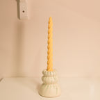 Soie Soy Wax Twirl Taper Candle in Various Colours