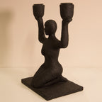 Bloomingville Lucie Candle Holder in Black