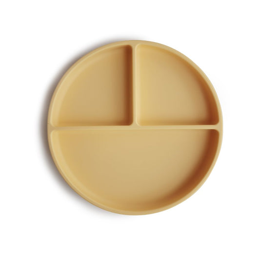Mushie Silicone Suction Plate in Pale Yellow