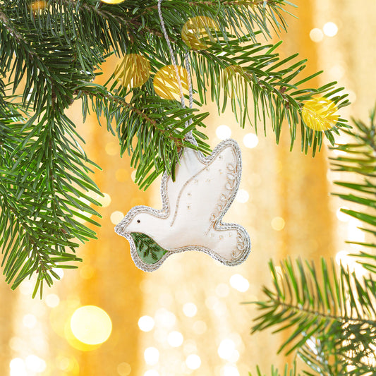 Sass and Belle Dove Zari Christmas Decoration