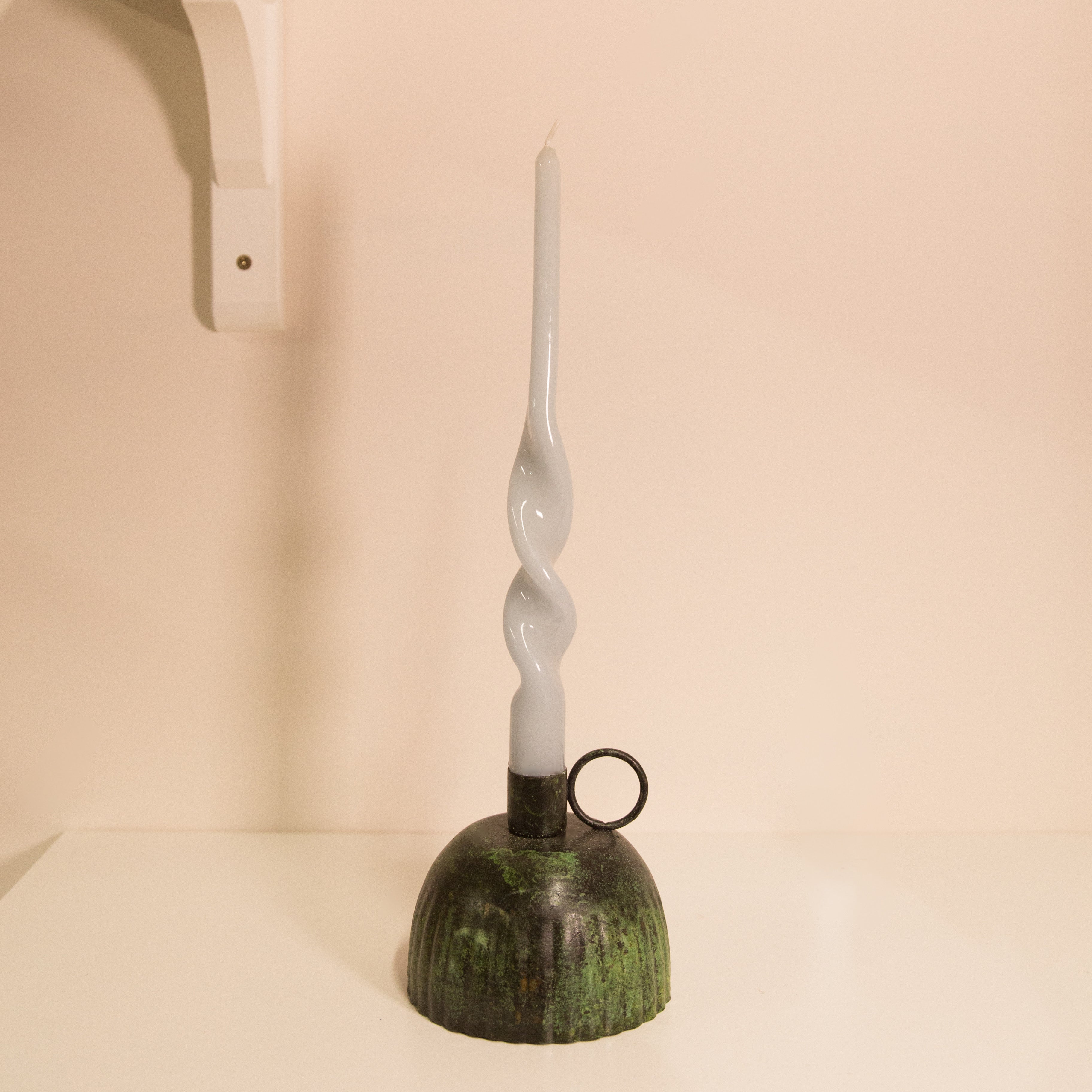 Maegen Soy Wax Twist Candle in Cornflower Blue or Leaf Green