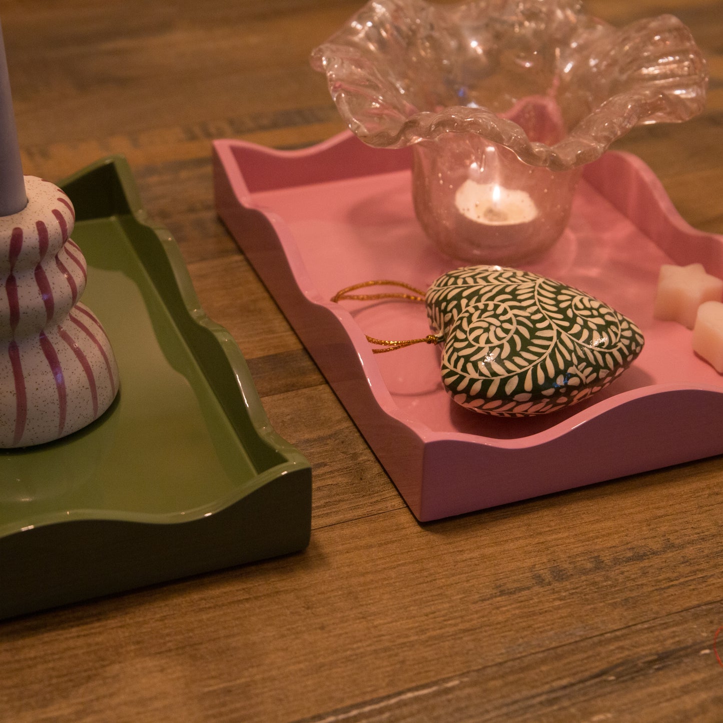 Domenica Marland The Mini Allegra Tray in Green or Pink