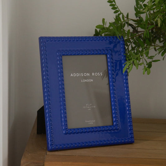 Addison Ross Luxury Lacquer Bobbin Frame in Colbolt Blue