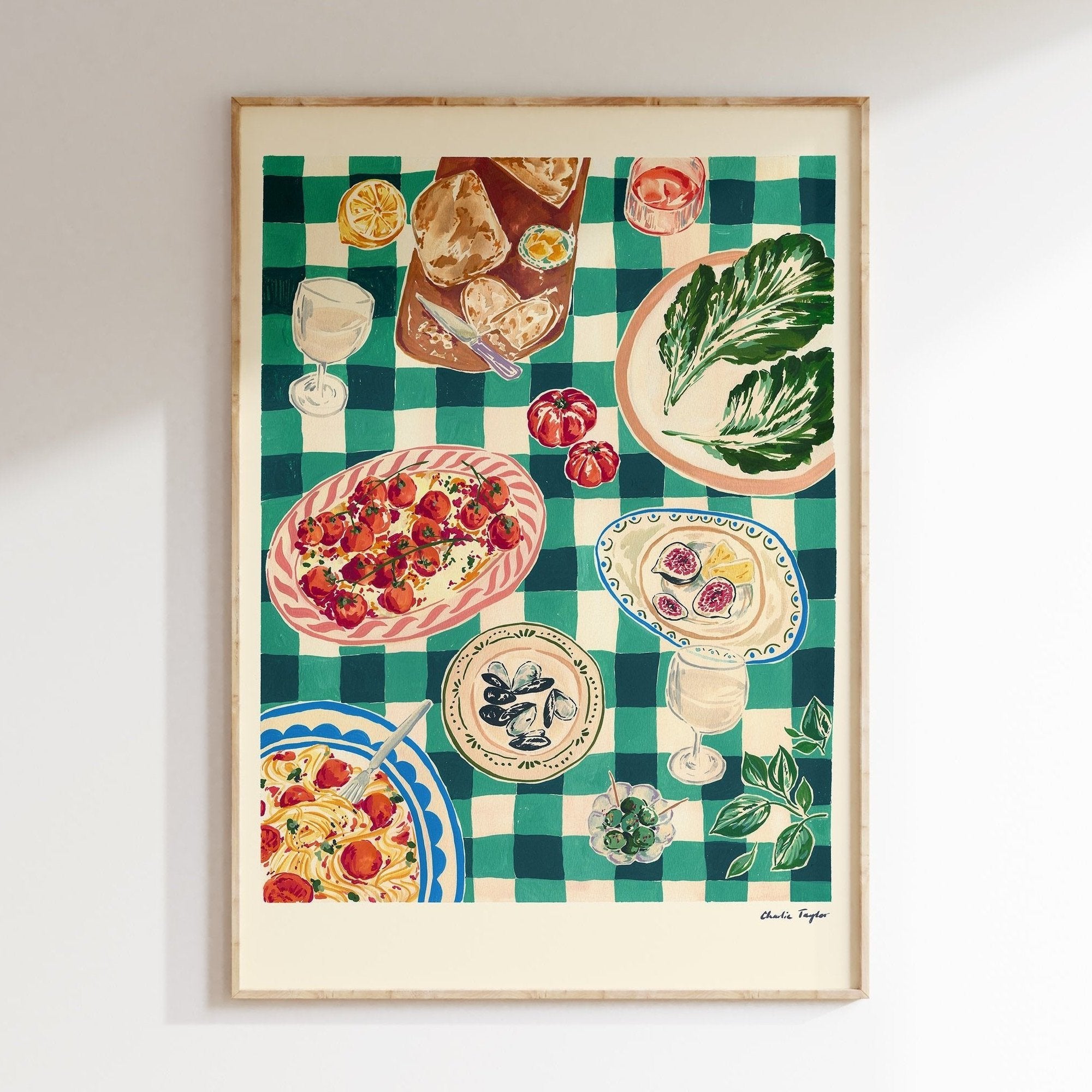 Charlie Taylor Evening Alfresco Art Print in A4 or A3