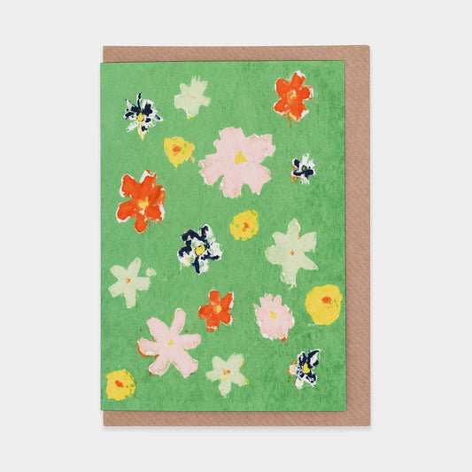Greeting Card with Wildflowers 
