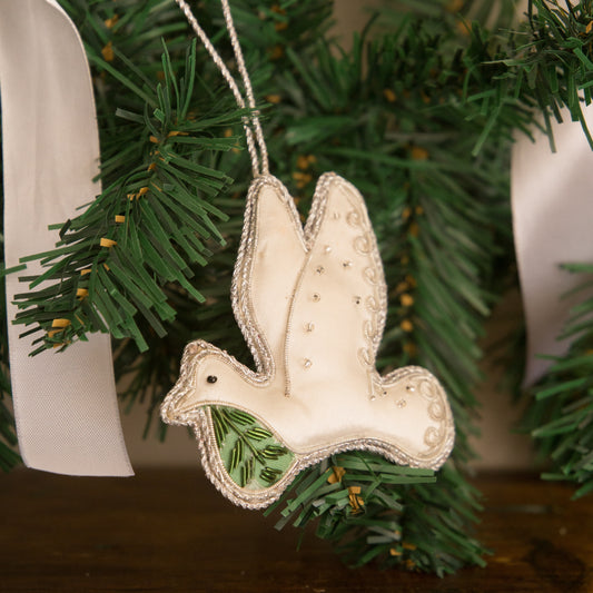 Sass and Belle Dove Zari Christmas Decoration