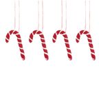 Sass and Belle Mini Felt Candy Canes Christmas Decorations