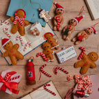 Sass and Belle Mini Felt Candy Canes Christmas Decorations