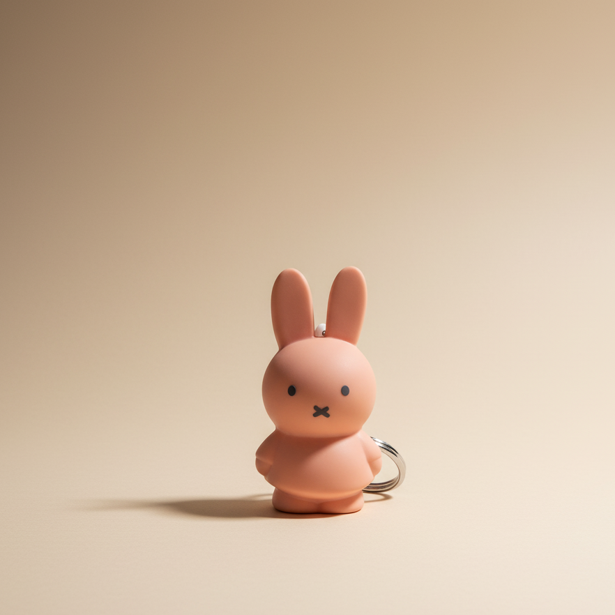 Miffy Keyring - Powder Pink