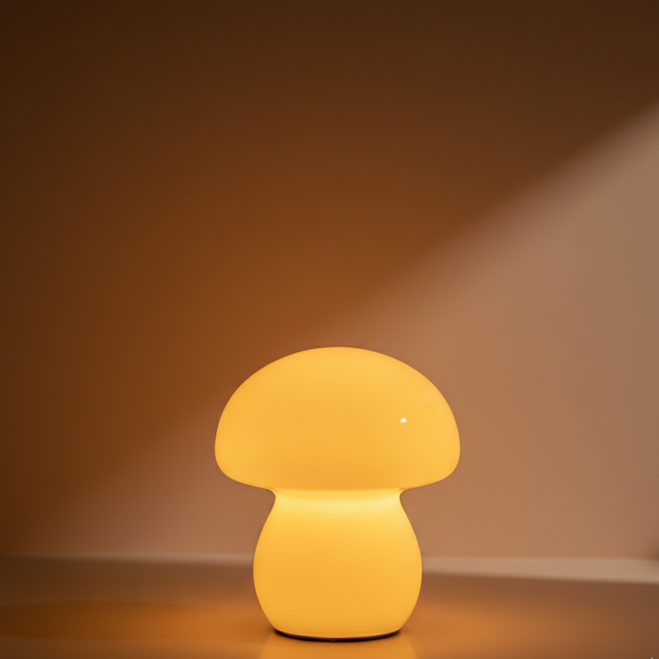 Abigail Ahern Mushroom LED Lamp in Mango