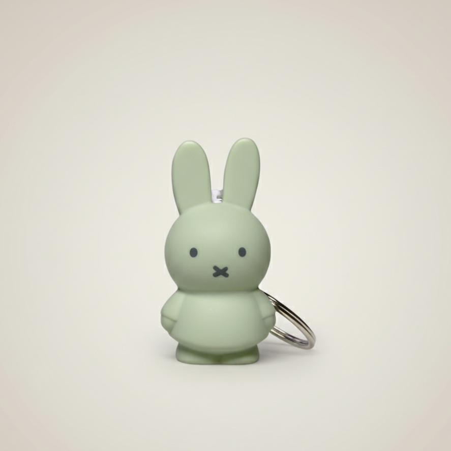 Miffy Keyring in Eucalyptus in Green