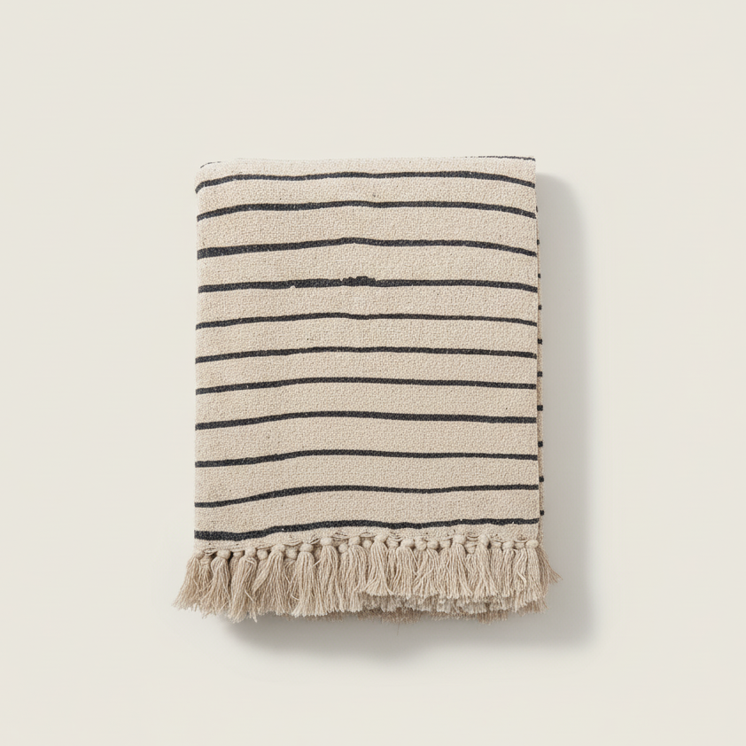 Bloomingville Eia Recycled Cotton Throw