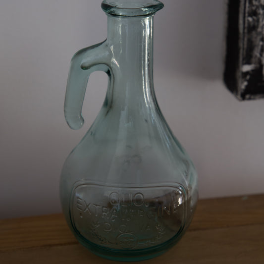 Vintage & Preloved Glass Olive Oil Carafe