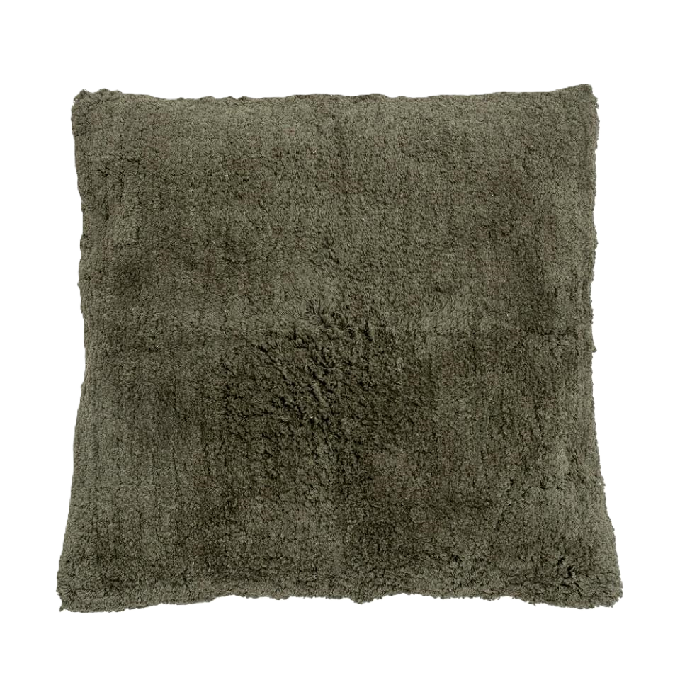 Bloomingville Woolen Cushion in Turin Green