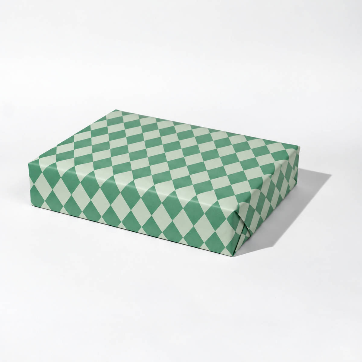 Heather Evelyn Green Diamond Gift Wrap