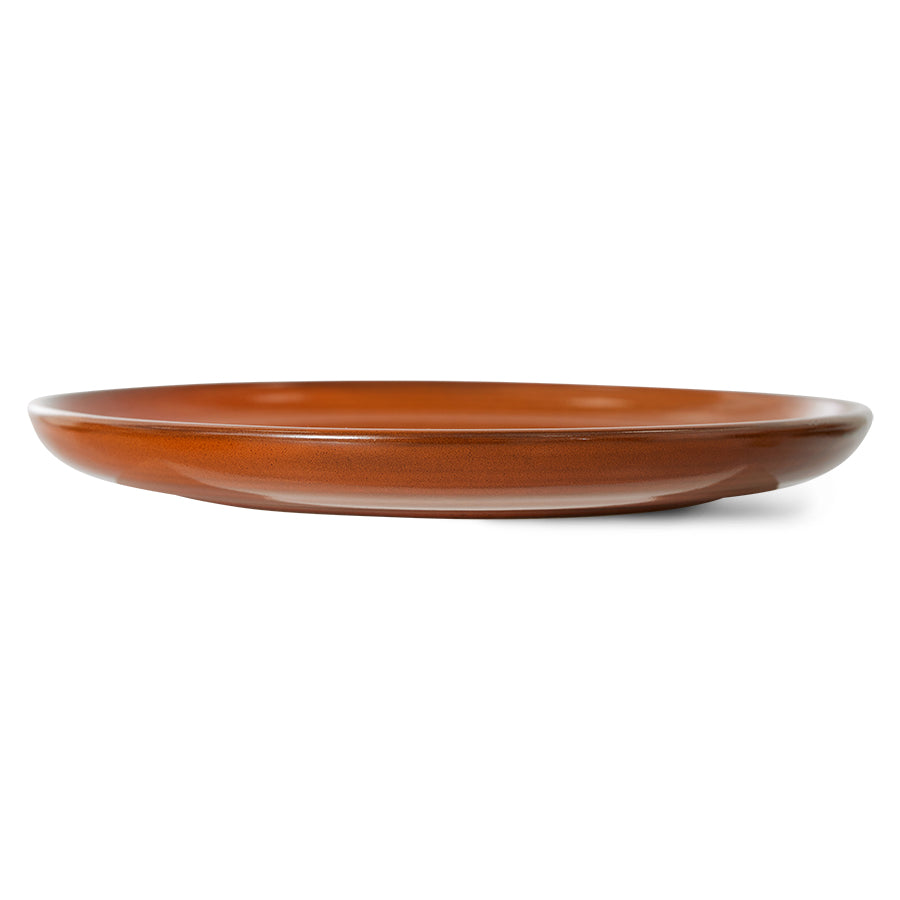 Burnt Orange Dinner Plate