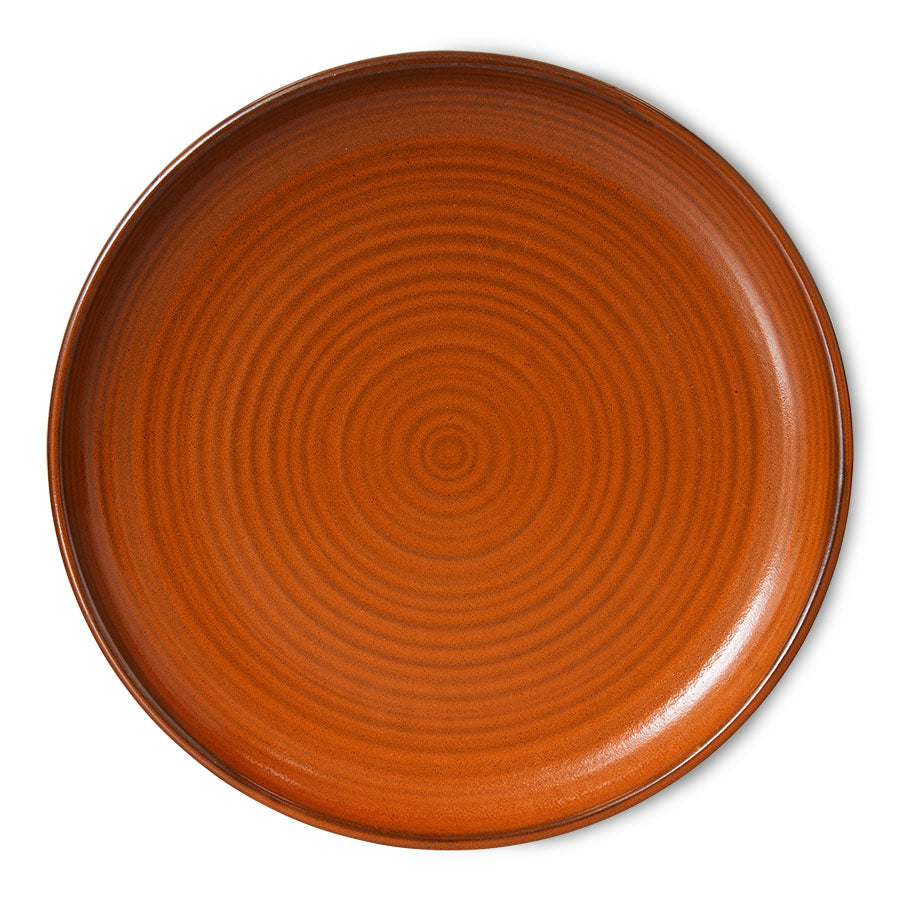 Dinner Plate in Burnt Orange