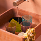 Drinking glasses in multiple colours