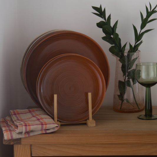 Side Plate in Burnt Orange