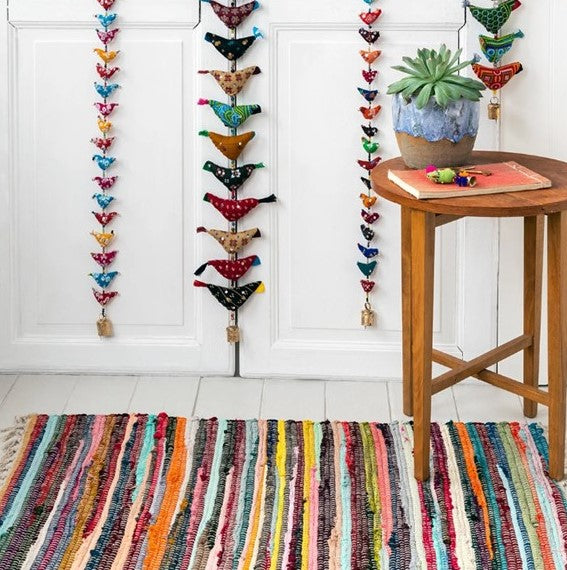 Birds Recycled Cloth Hanging Decoration