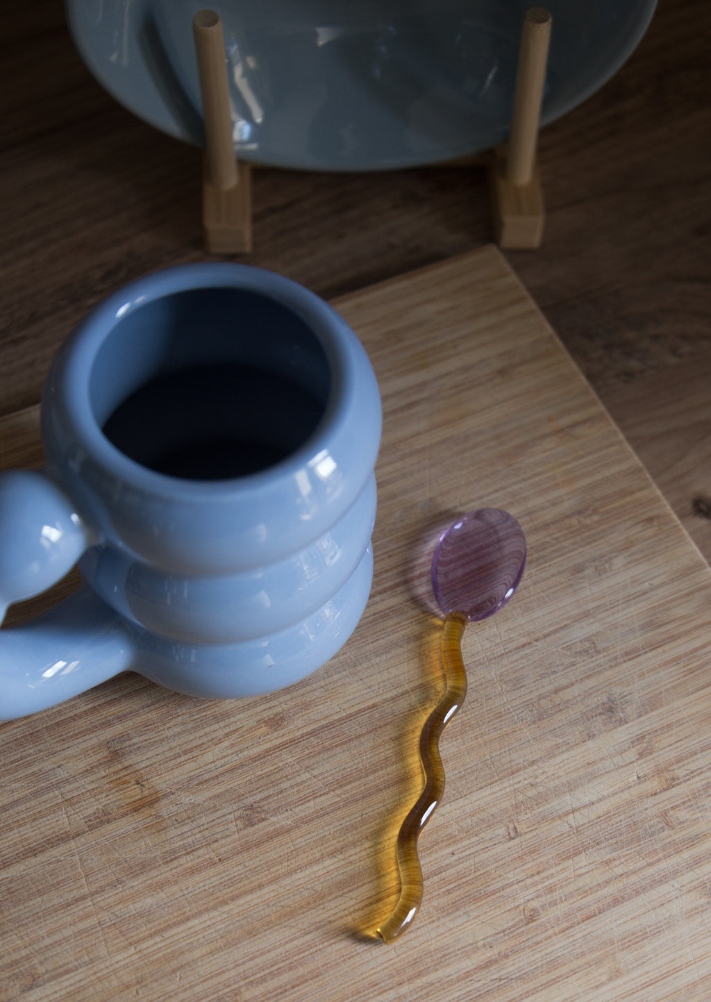 Ivore Group Coloured Glass Stirring Spoons in Various Colours