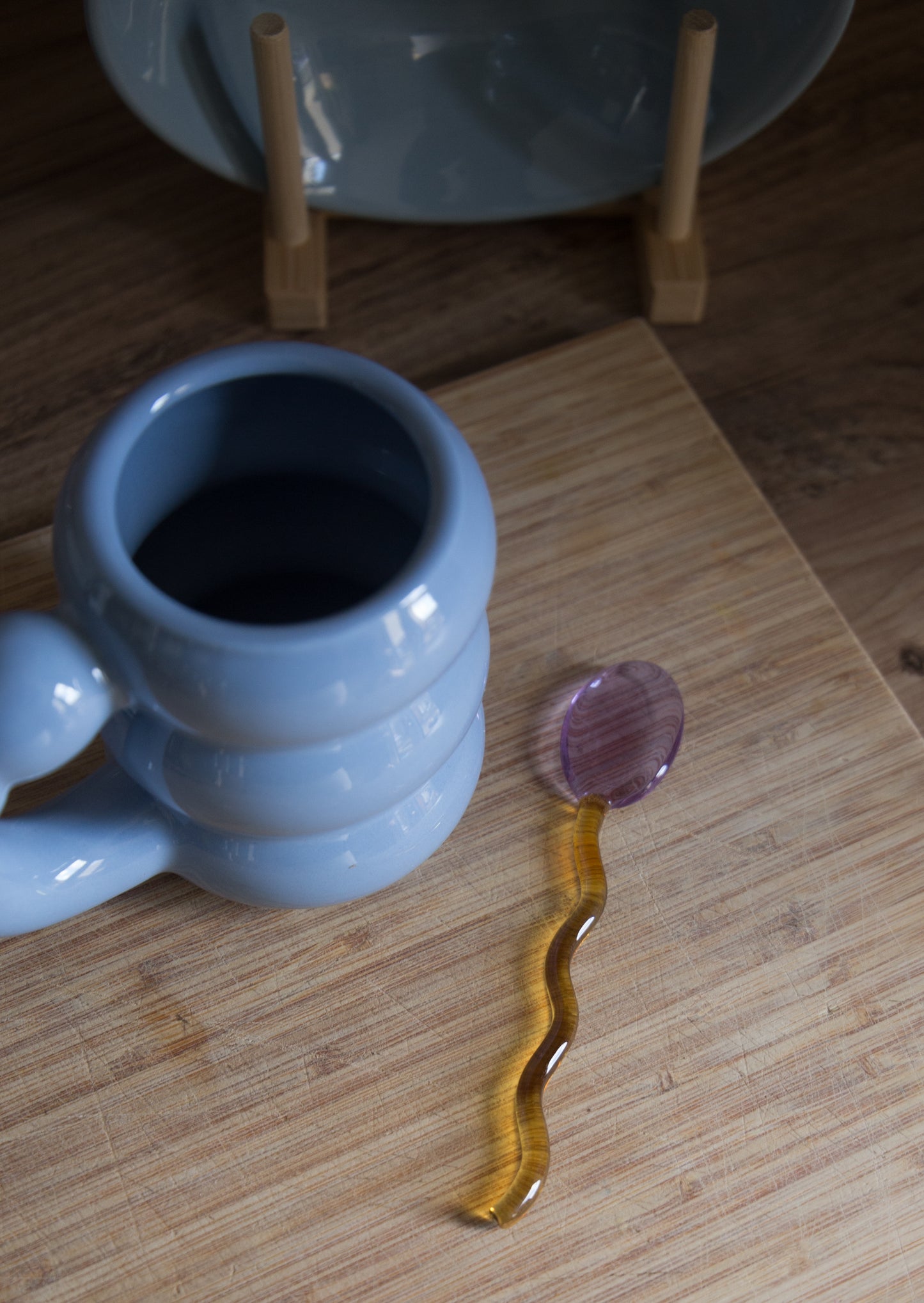 Ivore Group Coloured Glass Stirring Spoons in Various Colours