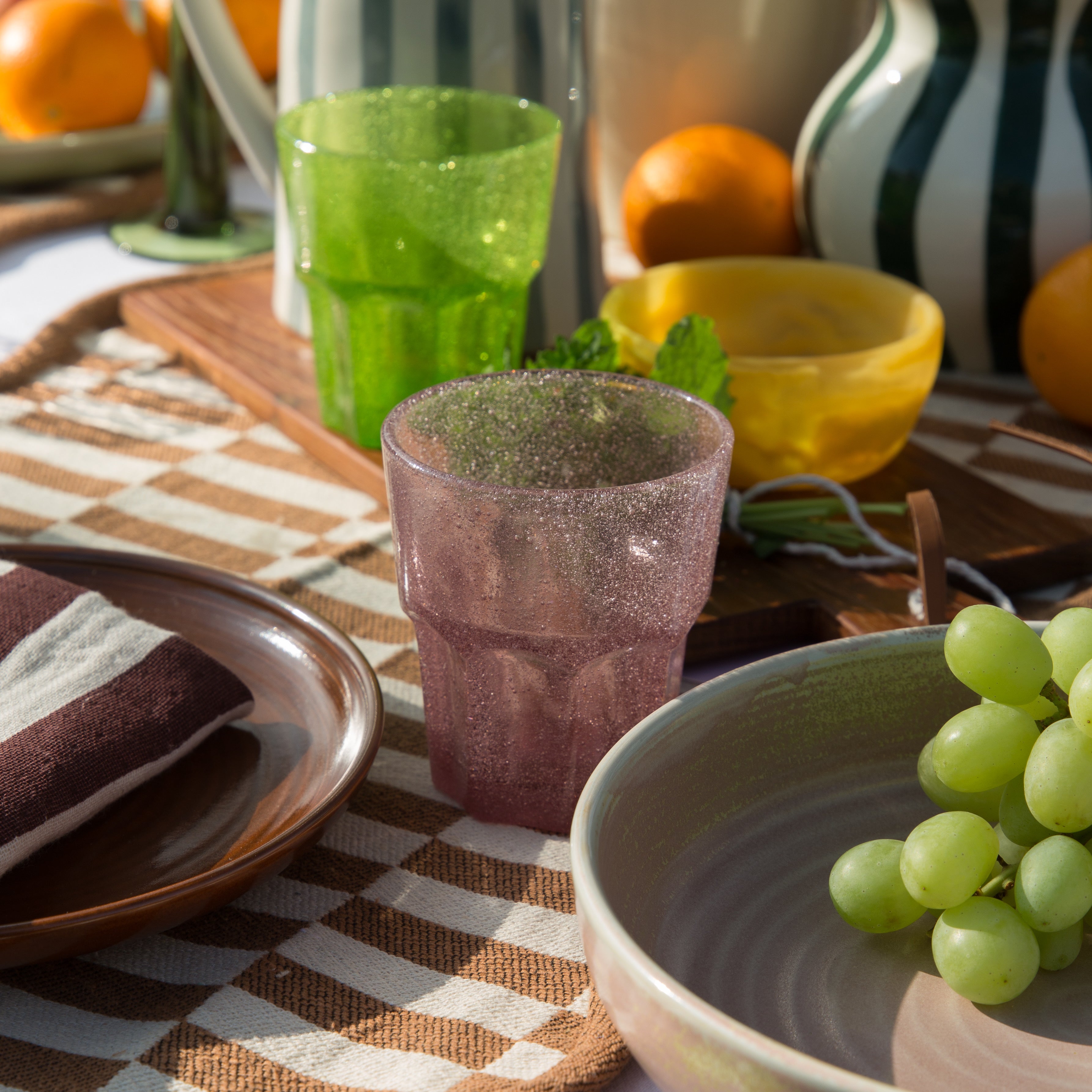 HKLIVING Mineral Water Glasses in Various Colours
