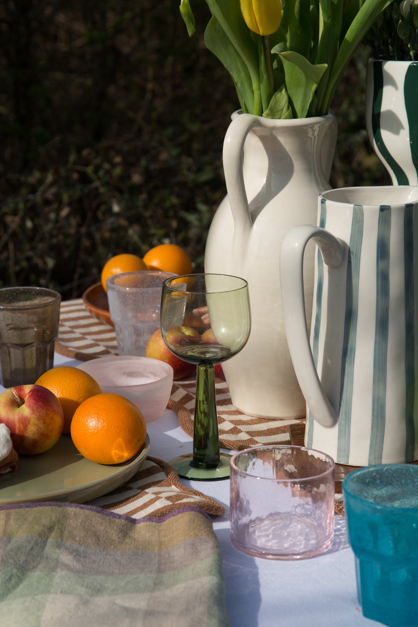 HKLIVING Chef Ceramics: Dinner Plate in Rustic Pink or Moss Green