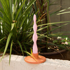 Soie London Ribbon Candle Sticks in Vanilla or Blush Pink