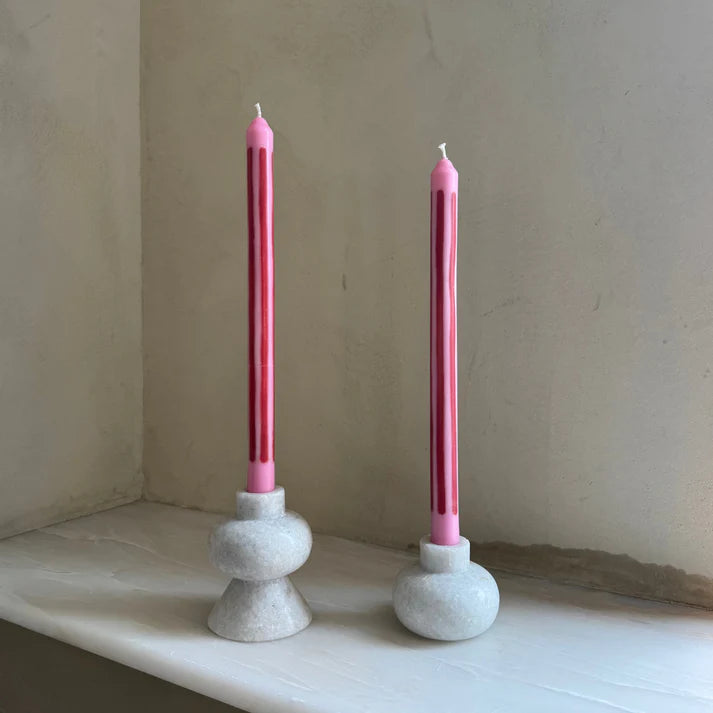 Pygmalion London Rhubarb Eco-Friendly Dinner Candles Set of 2