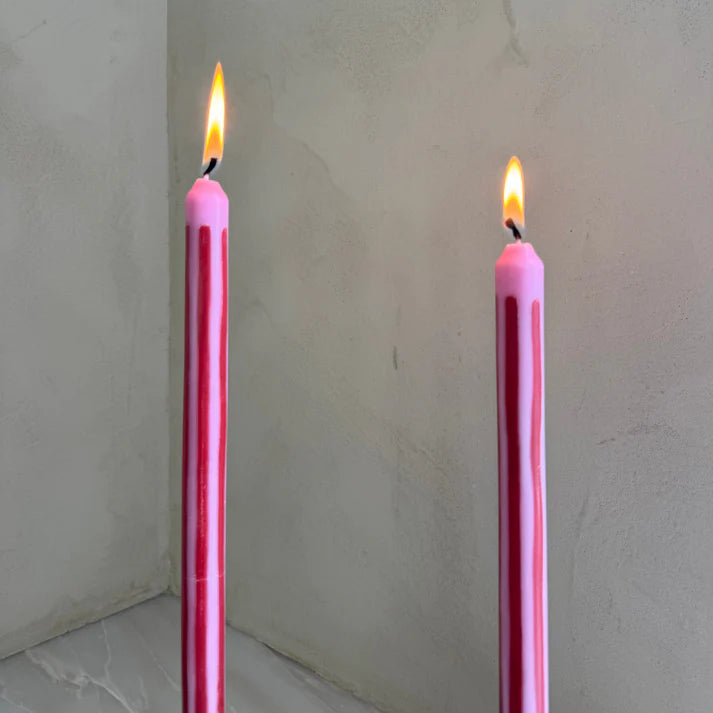 Pygmalion London Rhubarb Eco-Friendly Dinner Candles Set of 2